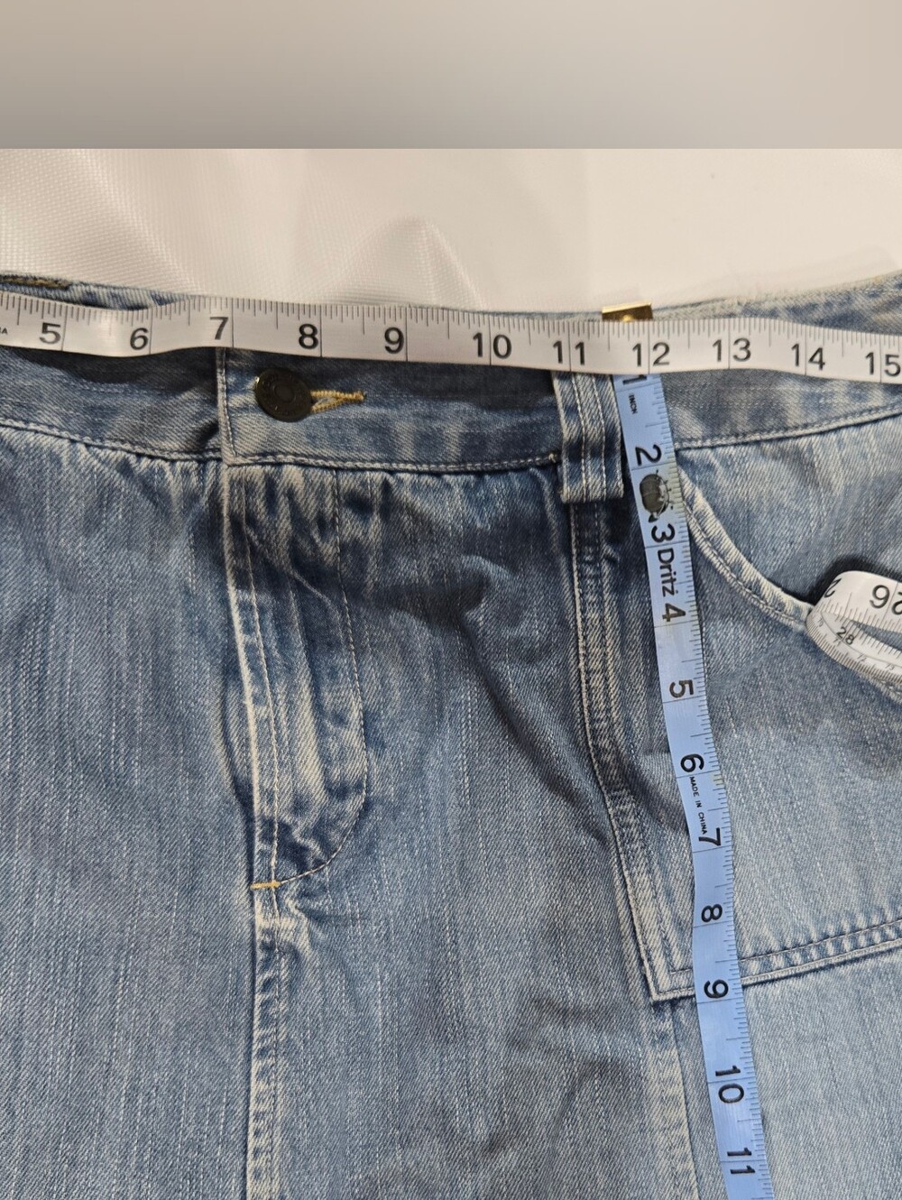 Edddie Bauer Blue Jean Skirt Sz 8 Like New!High Quality - Picture 12 of 12